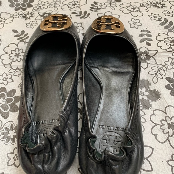 Tory Burch Reva Flats, Black, Size 7 - Picture 2 of 11